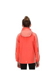 Childrens/Kids Rayz Waterproof Jacket - Neon Peach/Fusion Coral