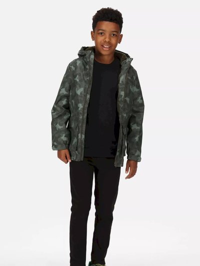 Regatta Childrens/Kids Salman Insulated Waterproof Jacket - Dark Khaki product
