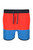 Childrens/Kids Sergio Swim Shorts - Fiery Red/Imperial Blue - Fiery Red/Imperial Blue