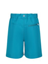 Childrens/Kids Sorcer II Mountain Shorts - Enamel/Turquoise