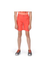 Childrens/Kids Sorcer II Shorts - Neon Peach