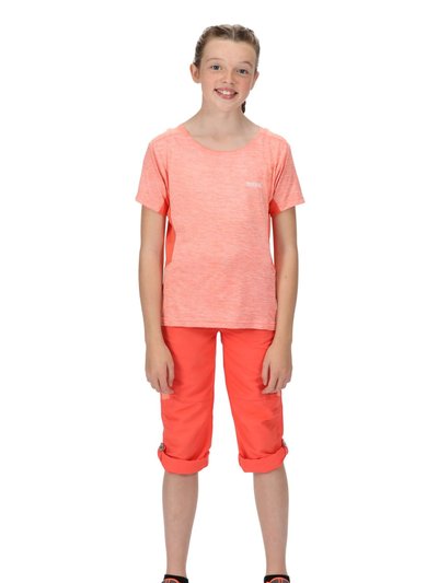 Regatta Childrens/Kids Sorcer V Mountain Pants - Neon Peach/Fusion Coral product
