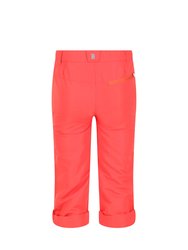 Childrens/Kids Sorcer V Mountain Pants - Neon Peach/Fusion Coral