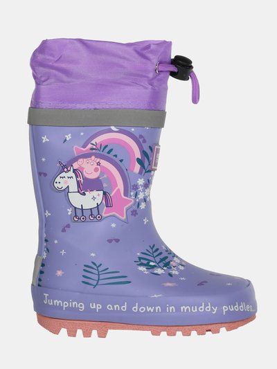 Regatta Childrens/Kids Splash Peppa Pig Unicorn Galoshes product