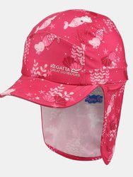 Childrens/Kids Sunshade Peppa Pig Cap - Pink Fusion - Pink Fusion