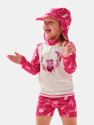 Childrens/Kids Sunshade Peppa Pig Cap - Pink Fusion