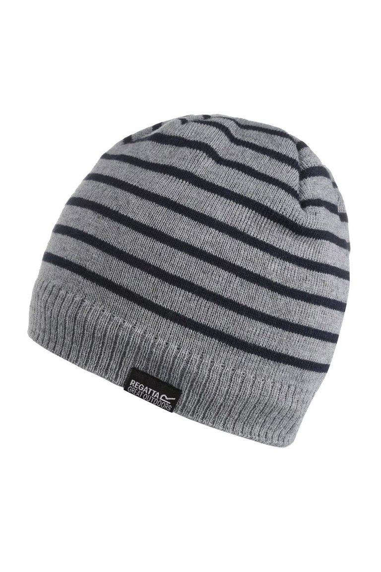 Childrens/Kids Tarley Knitted Beanie - Storm Grey Marl