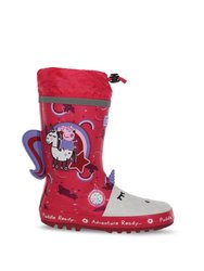 Childrens/Kids Unicorn Peppa Pig Galoshes - Winterberry