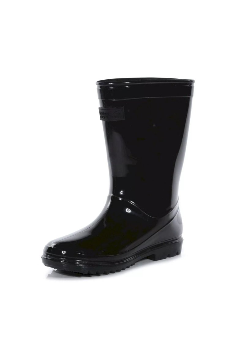 Childrens/Kids Wenlock Wellington Boots - Black - Black