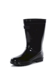 Childrens/Kids Wenlock Wellington Boots - Black - Black