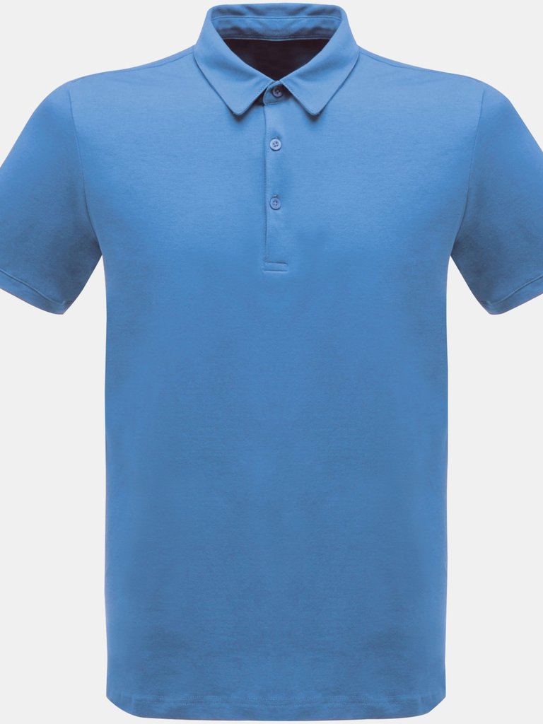 Classic Mens 65/35 Short Sleeve Polo Shirt - Royal Blue - Royal Blue