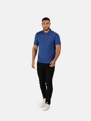 Classic Mens 65/35 Short Sleeve Polo Shirt - Royal Blue