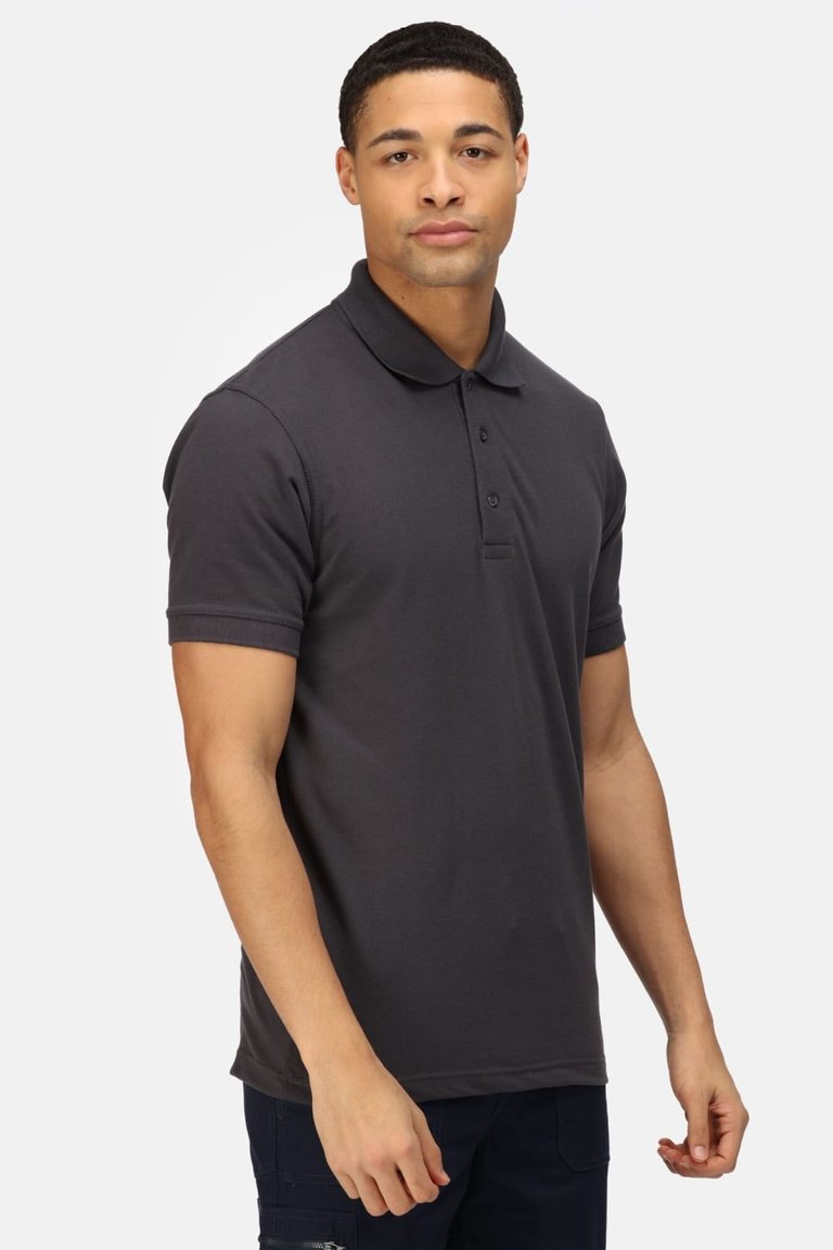 Classic Mens 65/35 Short Sleeve Polo Shirt - Seal Grey