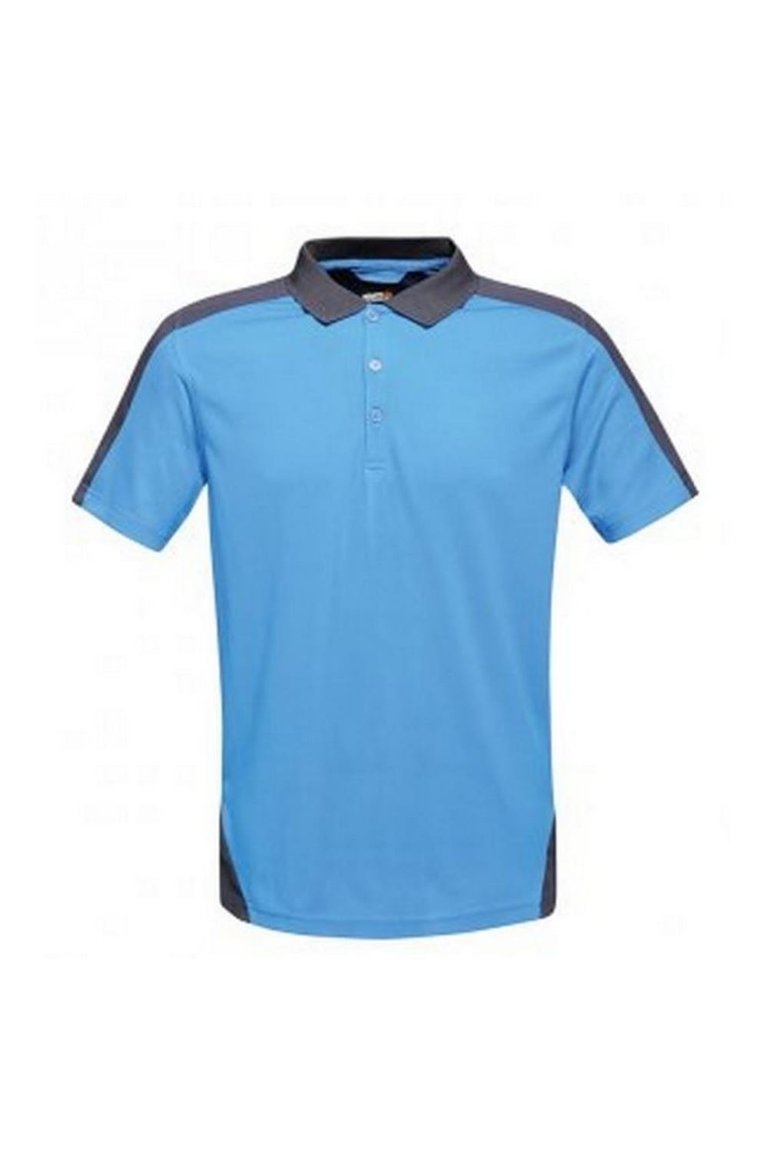 Contrast Coolweave Pique Polo Shirt - New Royal/Navy - New Royal/Navy