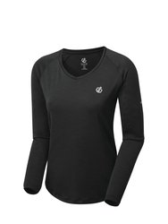 Dare 2B Womens/Ladies Discern Long Sleeve T-Shirt - Black