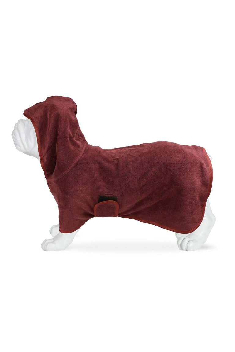 Dog Drying Coat - Claret Red - XL