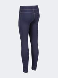 Girls Abbeline Leggings - Indigo Denim