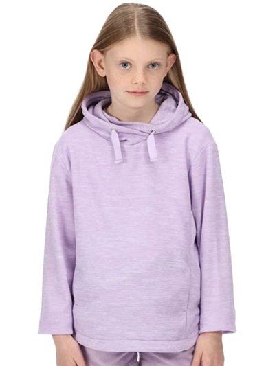 Regatta Girls Kalina Marl Fleece Hoodie - Pastel Lilac product