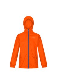 Great Outdoors Kids Pack It Jacket III Waterproof Packaway Black - Blaze Orange