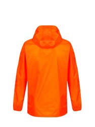 Great Outdoors Kids Pack It Jacket III Waterproof Packaway Black - Blaze Orange