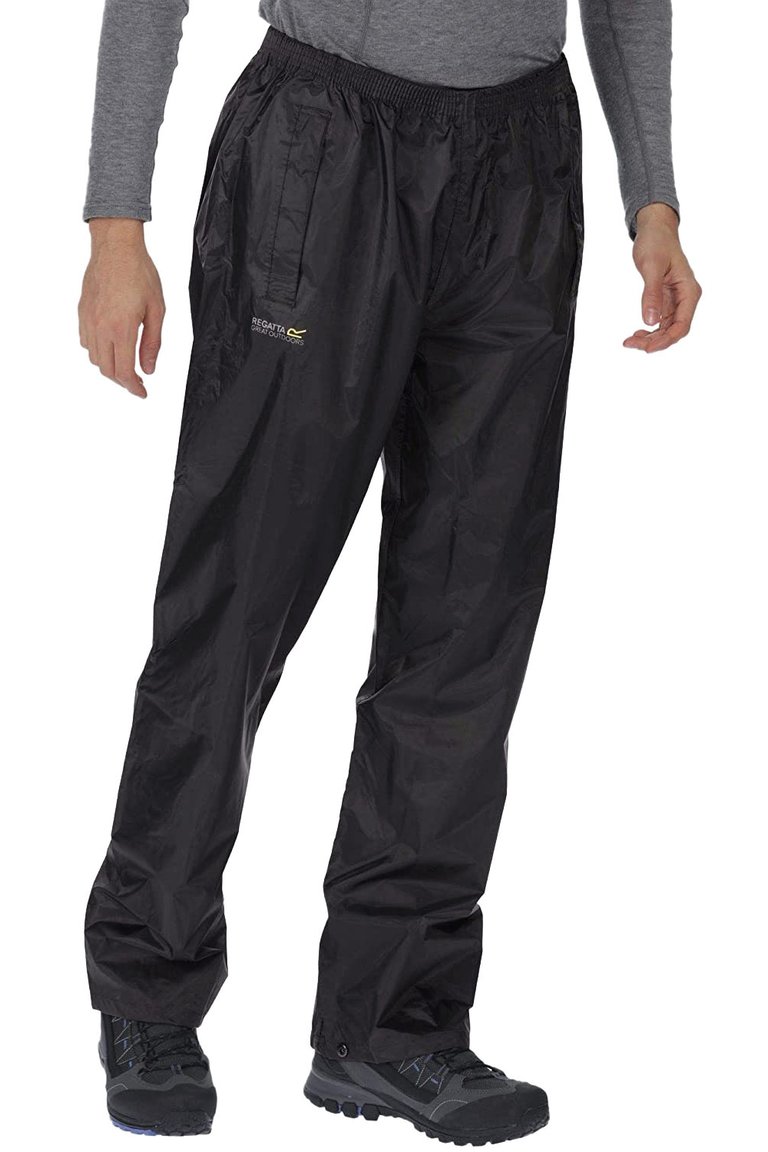 Great Outdoors Mens Outdoor Classics Stormbreak Waterproof Overtrousers - Black - Black