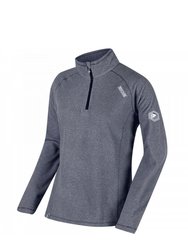 Great Outdoors Womens/Ladies Montes Half Zip Fleece Top - Navy/White