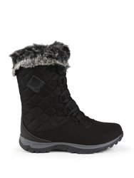 Great Outdoors Womens's Newley Faux Fur Trim Thermo Boot - Black/Briar Gray