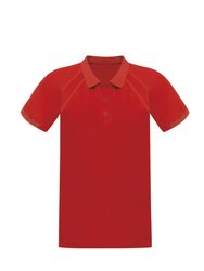 Hardwear Mens Coolweave Short Sleeve Polo Shirt - Classic Red