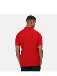 Hardwear Mens Coolweave Short Sleeve Polo Shirt - Classic Red