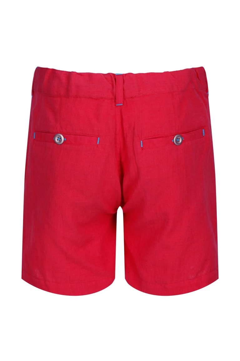 Kids Damita Vintage Look Shorts - Coral Blush