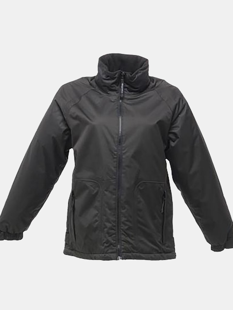 Ladies/Womens Waterproof Windproof Jacket - Black - Black