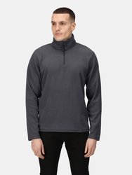 Mens 170 Series Anti-Pill Zip Neck Micro Fleece - Seal Gray