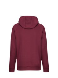 Mens 40 Years Graphic Print Hoodie - Burgundy