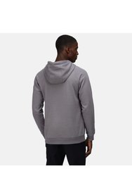 Mens 40 Years Graphic Print Hoodie - Rock Grey