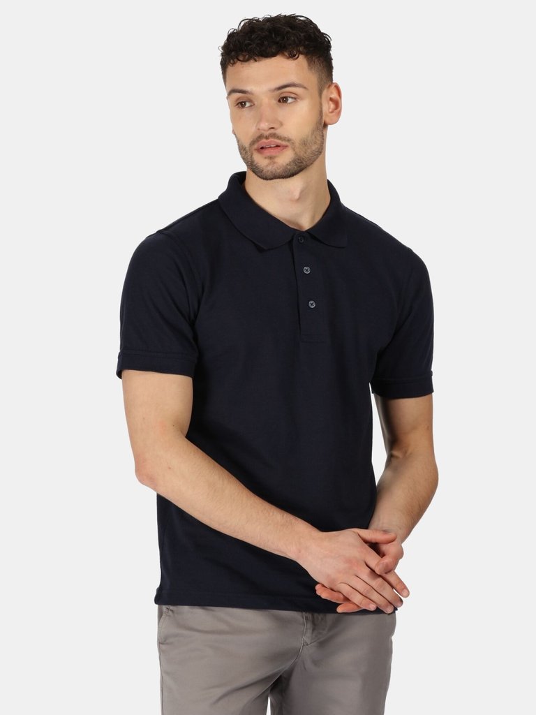 Mens 65/35 Short Sleeve Polo Shirt - Navy