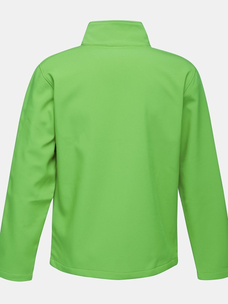 Mens Ablaze Printable Softshell Jacket - Extreme Green/Black