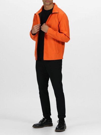 Regatta Mens Ablaze Printable Softshell Jacket - Magma Orange/Black product