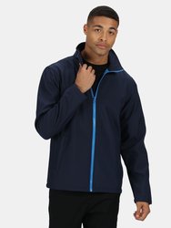 Mens Ablaze Printable Softshell Jacket - Navy - Navy