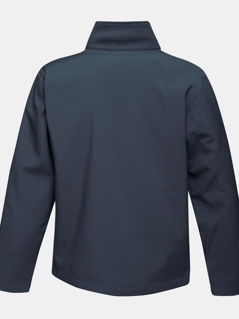 Mens Ablaze Printable Softshell Jacket - Navy