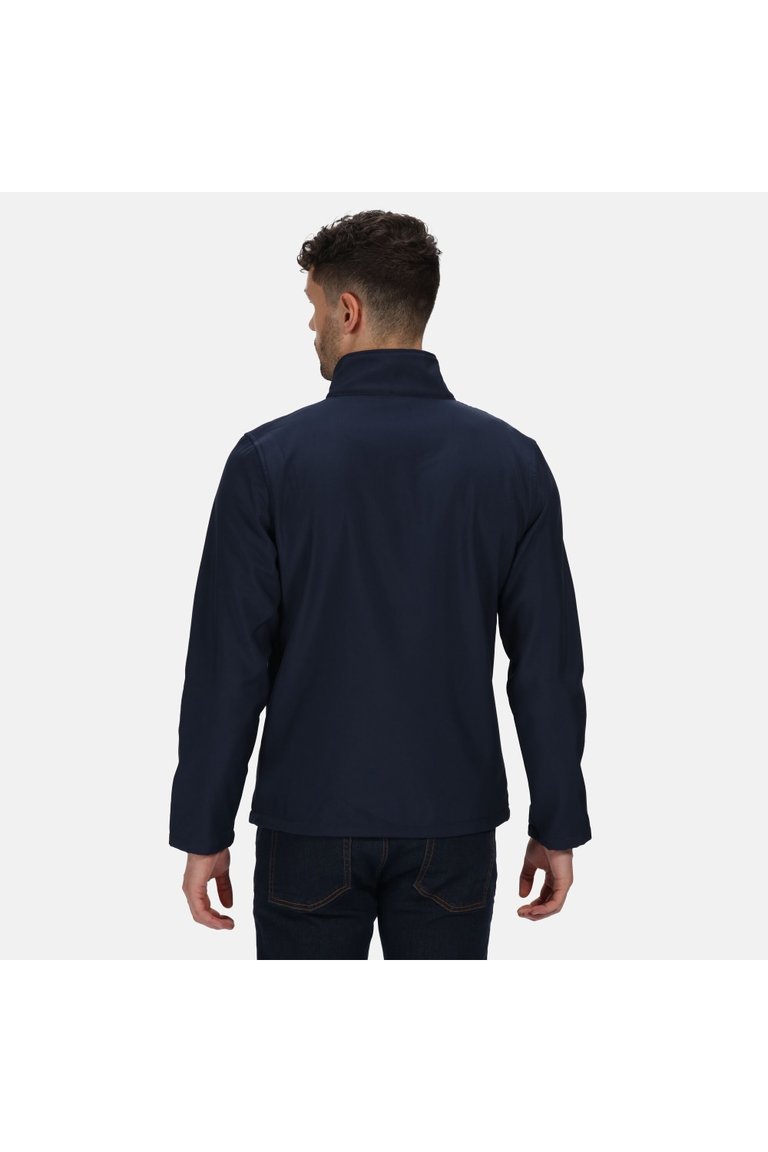 Mens Ablaze Printable Softshell Jacket - Navy