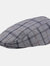 Mens Acre Checked Tweed Driving Cap - Gray