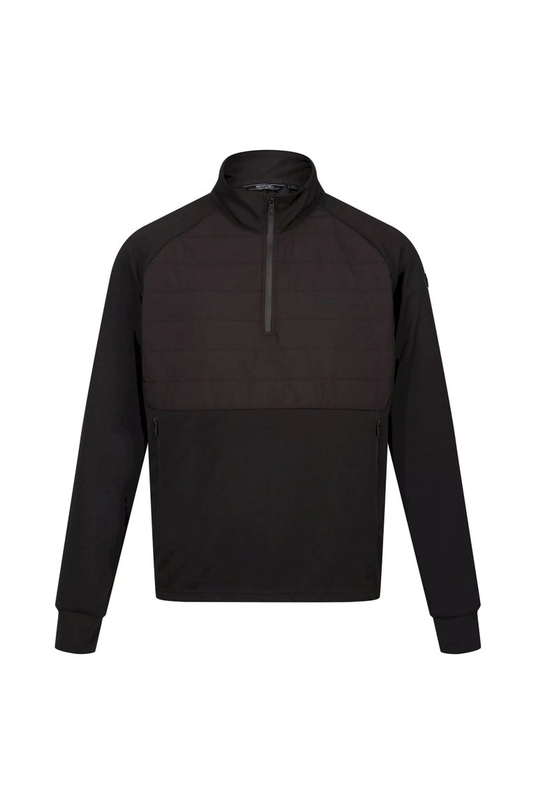 Mens Addinston Hybrid Sweater - Black - Black