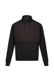 Mens Addinston Hybrid Sweater - Black - Black