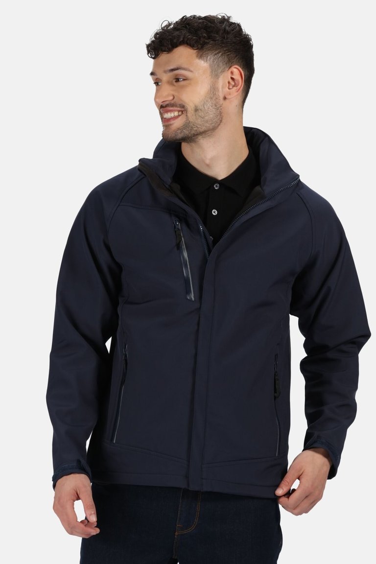 Mens Apex Soft Shell Jacket - Navy