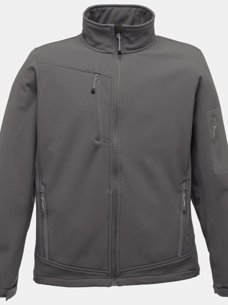  Mens Arcola 3 Layer Waterproof And Breathable Softshell Jacket - Seal Grey/Black - Seal Grey/Black