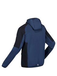 Mens Attare Hooded Soft Shell Jacket - Admiral Blue/Skydiver Blue