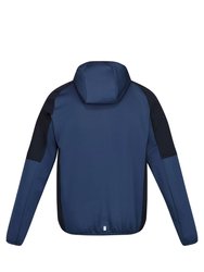 Mens Attare Hooded Soft Shell Jacket - Admiral Blue/Skydiver Blue