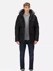 Mens Aziel Waterproof Parka - Black - Black