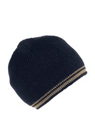 Mens Balton II Fleece Beanie - Navy/Oat - Navy/Oat