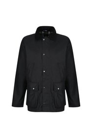 Mens Banbury Waxed Jacket - Black